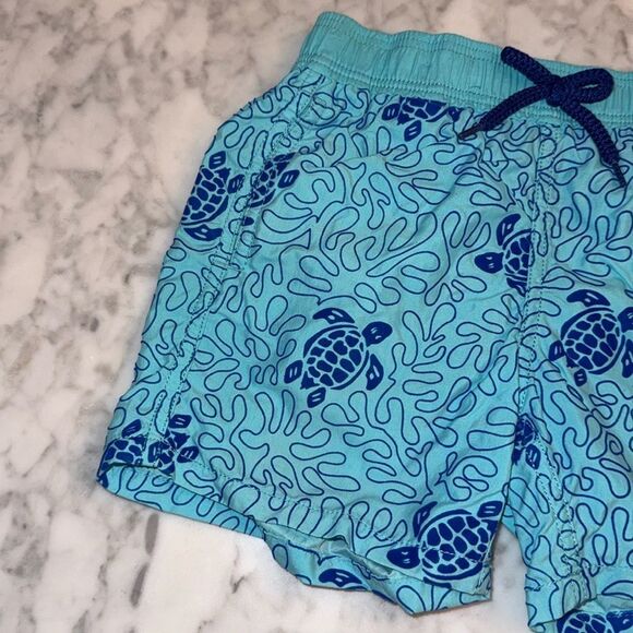 VILEBREQUIN BLUE TURTLE SWIM TRUNKS 6 - Picture 3 of 8